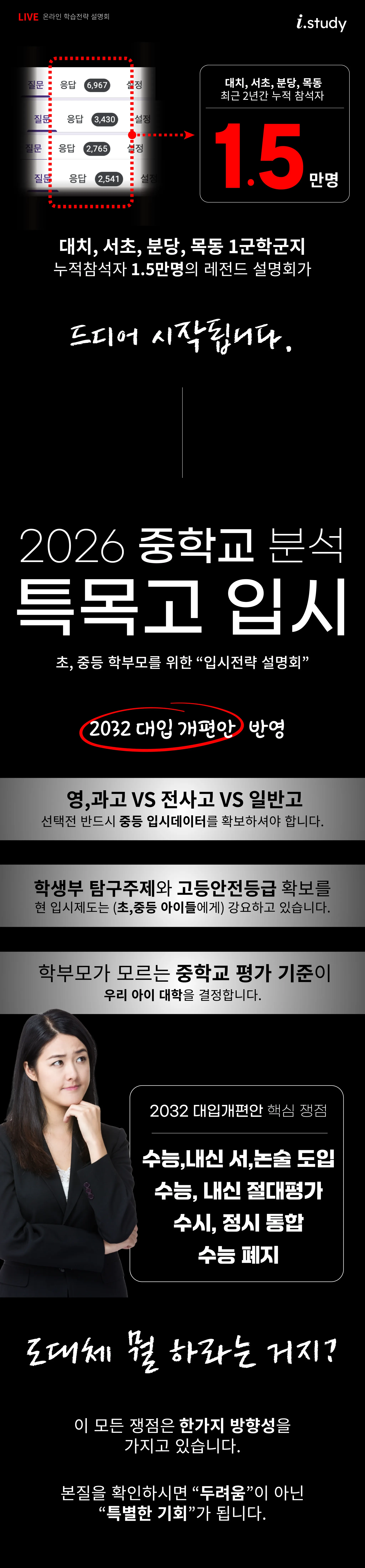 2026 중학교 분석 특목고 입시 - 입시전략 설명회